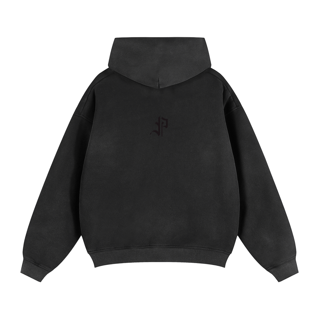 Sunfaded Zip Through Hoodie